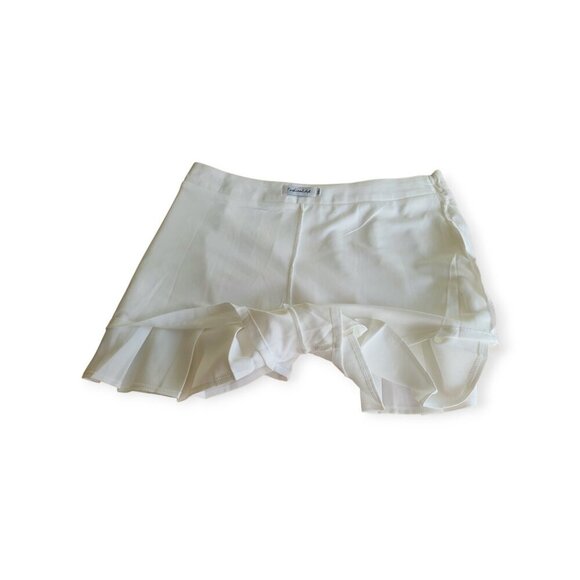 Classic White Pleated Mini Skirt Skort size XXL tennis prep summer vacation - Picture 11 of 11